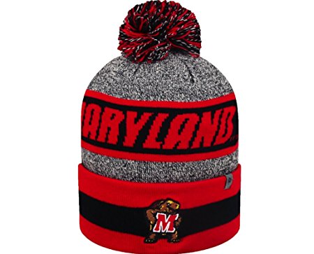 TOW Top of the World NCAA Cumulus Striped Cuffed Knit Adult Beanie Hat Cap