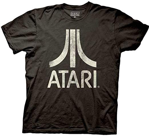 Atari Classic Logo Mt. Fuji Mens Super Soft Tri-blend T-shirt