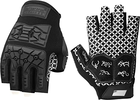 Seibertron Lineman 2.0 Padded Palm Football Receiver Gloves, Flexible TPR Impact Protection Back of Hand Glove Adult and Youth Sizes