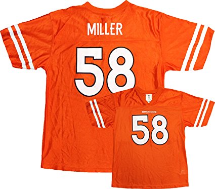 Von Miller Denver Broncos Orange Youth Player Home Jersey
