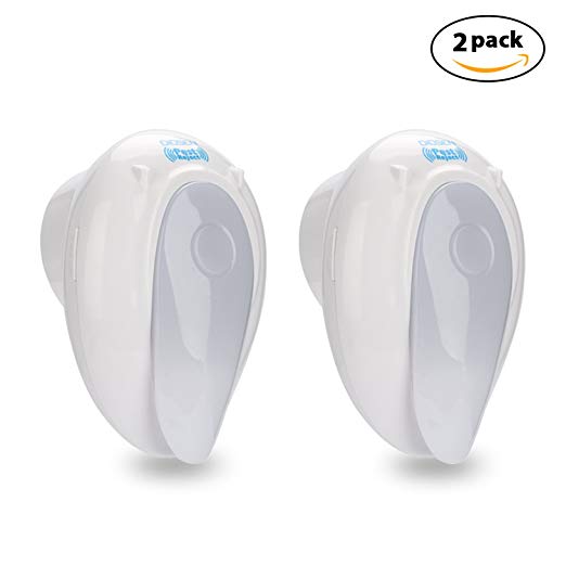 OIOSEN Ultrasonic Pest Repeller with Night Light, Plug-In Repellent Indoor for Mosquitoes, Rats, Bugs, Spiders, Roaches, Ants (2 Pack)