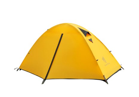 GEERTOP® 1-Person 3-season 20D Lightweight Waterproof Dome Backpacking Tent For Camping, Hiking, Travel - Easy Set Up