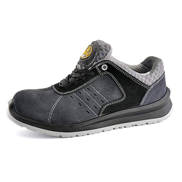 SAFETOE Men's Work Safety Shoes, Composite Toe Work Shoes Lightweight Breathable Work Safety Sneakers Slip Resistant for Industrial & Construction Work (Metal Free)