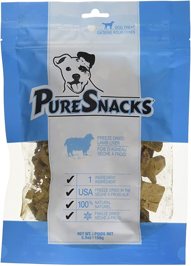 PureSnacks 2PS156LA5 Lamb 5.50-Ounce/156-Grams Value Size Dog Treats