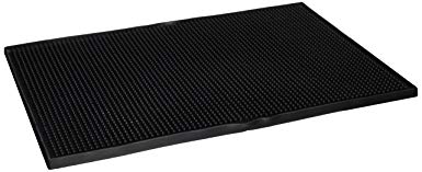 Winco Service Mats, 18-Inch X 12-Inch, Medium, Black