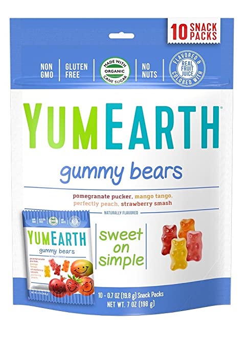 YumEarth Organic Gummy Bears, 10 Count