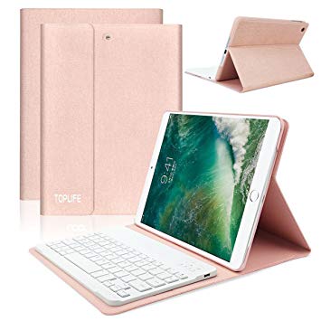 iPad Mini Keyboard Case 7.9", Wireless Bluetooth Keyboard Removable Cover, PU Leather Ultra-Slim Lightweight Tablet Case for Mini iPad 1/2/3, Smart Auto Sleep/Wake, Champagne