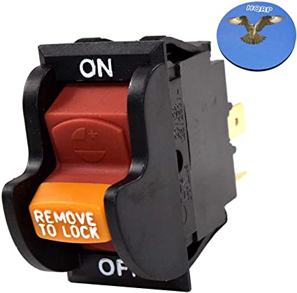 HQRP On-Off Toggle Switch for Ryobi 089015001705, 452020007, 080015001640, 89015001705, 089015001705, BTS10, BTS10S, BTS12S Power Tools, Planer, Band Saw, Grinder   HQRP Coaster