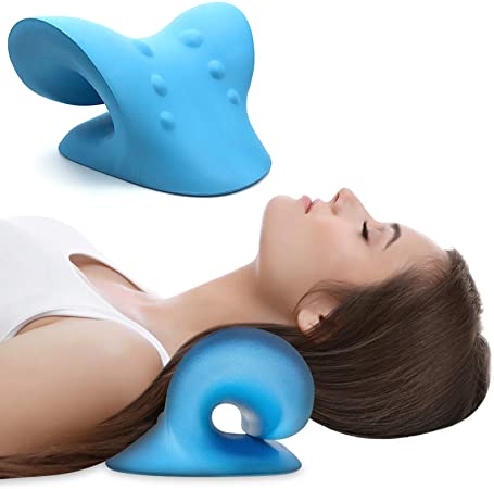 Neck Traction,Neck Pillow,Neck Support,Neck Relaxer,Portable Cervical Traction Pillow, Ergonomic Traction Neck Support Pillow for Neck Pain Relief