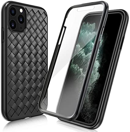 FYY [Anti-Germs Antibacterial Case] for iPhone 11 Pro Max 6.5", [Built-in Screen Protector] Heavy Duty Protection Full Body Protective Bumper Case Cover for Apple iPhone 11 Pro Max 6.5" Black