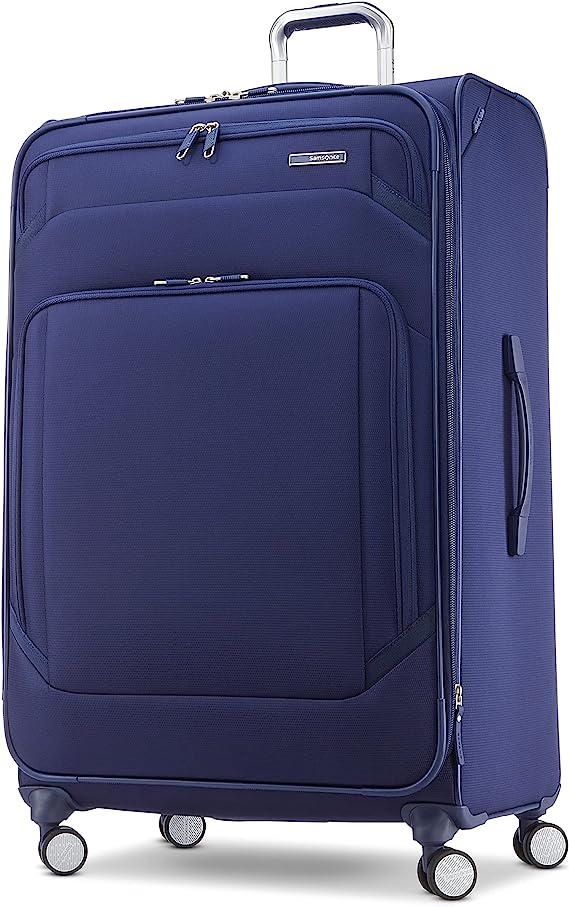 Samsonite Ascentra Softside Luggage, Checked-Large Spinner, Iris Blue