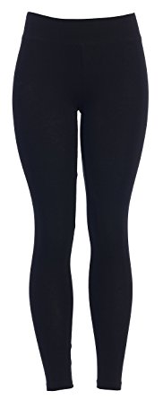 Cotton Spandex Basic Knit Jersey Regular and Plus Size Leggings for Women