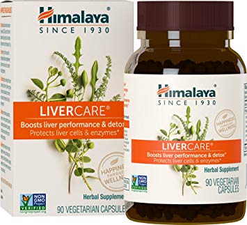 Himalaya LiverCare/Liv. 52 for Liver Cleanse and Liver Detox 375 mg, 90 Capsules, 45 Day Supply