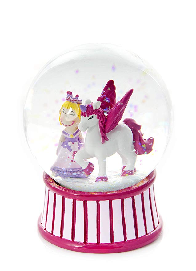 Mousehouse Gifts Cute Girls Snow Globe with Princess and Unicorn