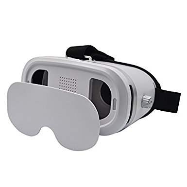 5th Gen Adjustable VR 3D Glasses for iPhone and Android 3D VR Glasses - White