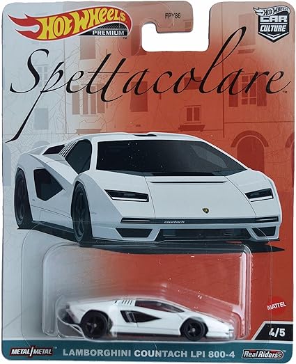 Hot Wheels Lamborghini Countach LPI 800-4, Spettacolare 4/5 [White]