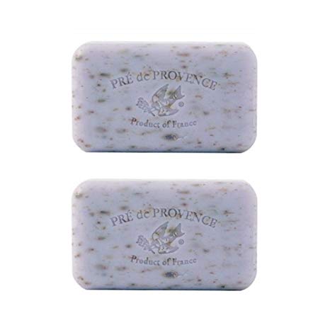 Pre De Provence Lavender Soap, 150g wrapped bar. Imported from France (Pack of 2)