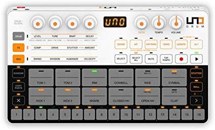 IK Multimedia UNO Drum Portable Analog/PCM Drum Machine (IP-UNO-DRUM-IN)