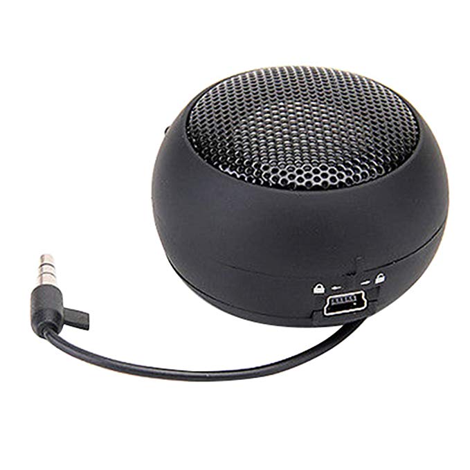 Mini Portable Hamburger Speaker Amplifier for iPod iPad Laptop iPhone Tablet PC (Black)