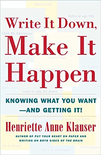 Write It Down Make It Happen: Knowing What You Want and Getting It