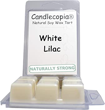 Candlecopia White Lilac Strongly Scented Hand Poured Vegan Wax Melts, 12 Scented Wax Cubes, 6.4 Ounces in 2 x 6-Packs