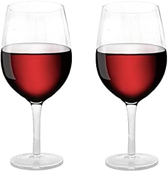 Kovot Pair of Extra-Large XL Wine Glasses - Each Holds a Full Bottle of Wine