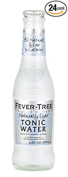 Fever-Tree Naturally Light Tonic Water, 6.8 Ounce Glass Bottles (Pack of 24)