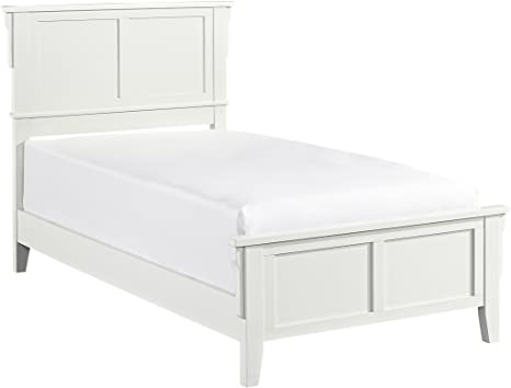 Home Styles Arts & Crafts Platform Bed, Twin, White