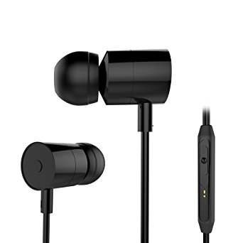 OUCOMI In Ear Wired Headphones with Mic Black