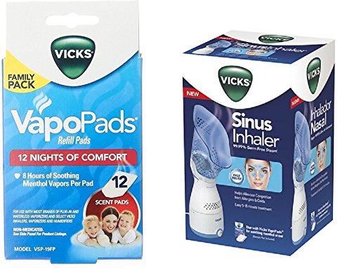 Vicks Personal Sinus Steam Inhaler (Inhaler with Vapo Pads)