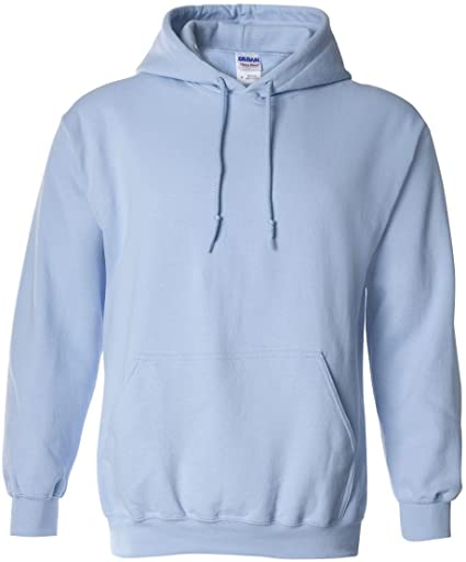 Gildan mens Heavy Blend 8 oz. 50/50 Hood(G185)-LIGHT BLUE-S-2PK