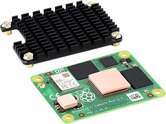 Waveshare Pi Compute Module 4 Comes with Heatsink 4GB RAM 8GB eMMC Flash with WiFi