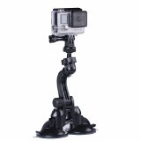 Smatree Double Suction Cup Mount with Greater Suction Power 14 Tripod Mount Adapter Thumbscrew for GoPro Hero 4 3 3 2 1 hd Hero and Compact Cameras with 14 Threaded Hole