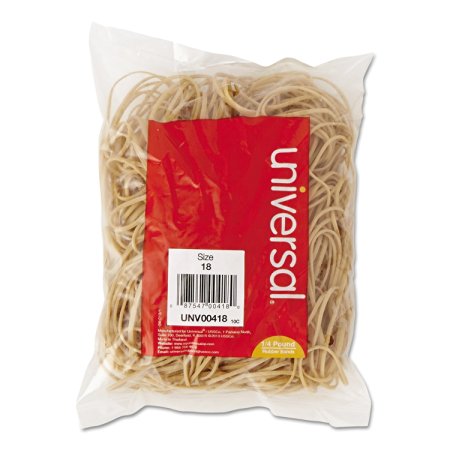 Universal UNV00418 18-size rubber Bands (1/4 pound)