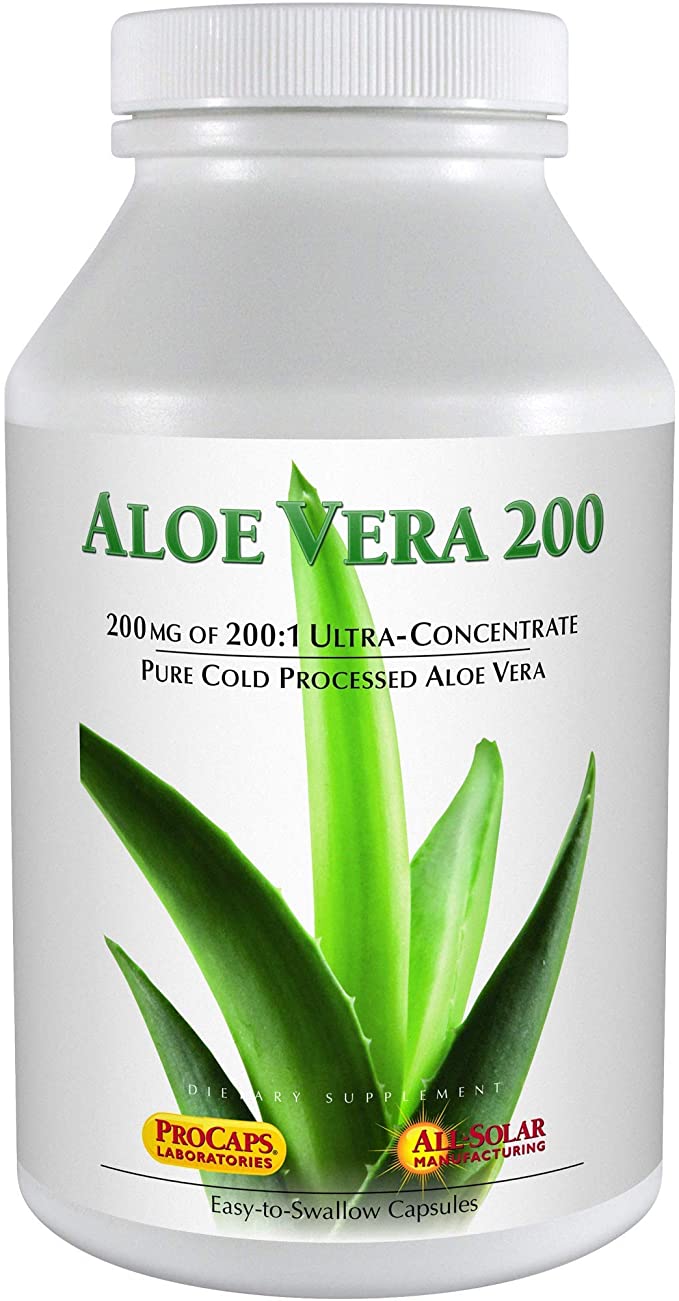 Andrew Lessman Aloe Vera 200-60 Capsules – Provides 200:1 Ultra-Concentrate of Aloe Vera, Soothing Support for Stomach and Digestive System, No Additives, Small Easy to Swallow Capsules