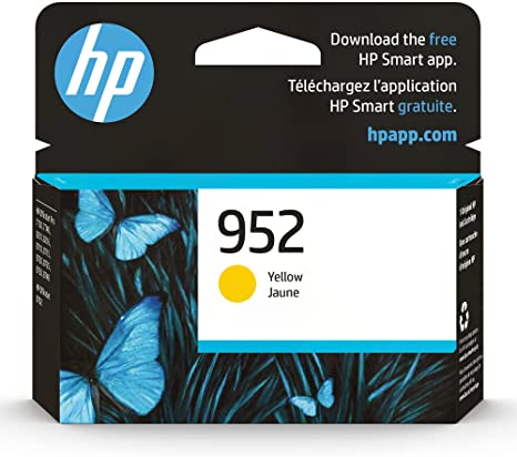 Original HP 952 Yellow Ink Cartridge | Works with HP OfficeJet 8702, HP OfficeJet Pro 7720, 7740, 8210, 8710, 8720, 8730, 8740 Series | Eligible for Instant Ink | L0S55AN