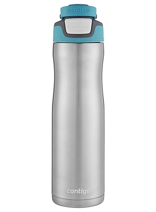 Contigo AUTOSEAL Chill Stainless Steel Water Bottle, 24 oz, Scuba