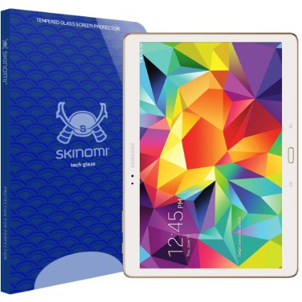 Samsung Galaxy Tab S 105 Glass Screen Protector Skinomi Tech Glass - Lifetime Replacement  Ultra Thin Tempered Glass - Clear 9H Hardness w Oleophobic Coating - 99 Clarity and Touchscreen Accuracy