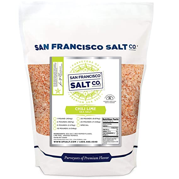 Chili Lime Sea Salt - 2 lb. Bag by San Francisco Salt Company