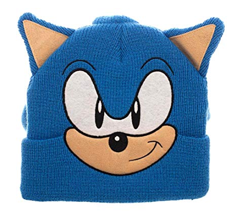 Bioworld Sonic The Hedgehog 3D Collectors Edition Costume Beanie Blue