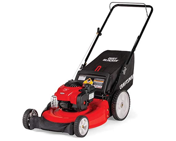 Craftsman M115 140cc Briggs & Stratton 550e Gas Powered High-Wheeled 3-in-1 21-Inch Push Walk-Behind Lawn Mower with Bagger