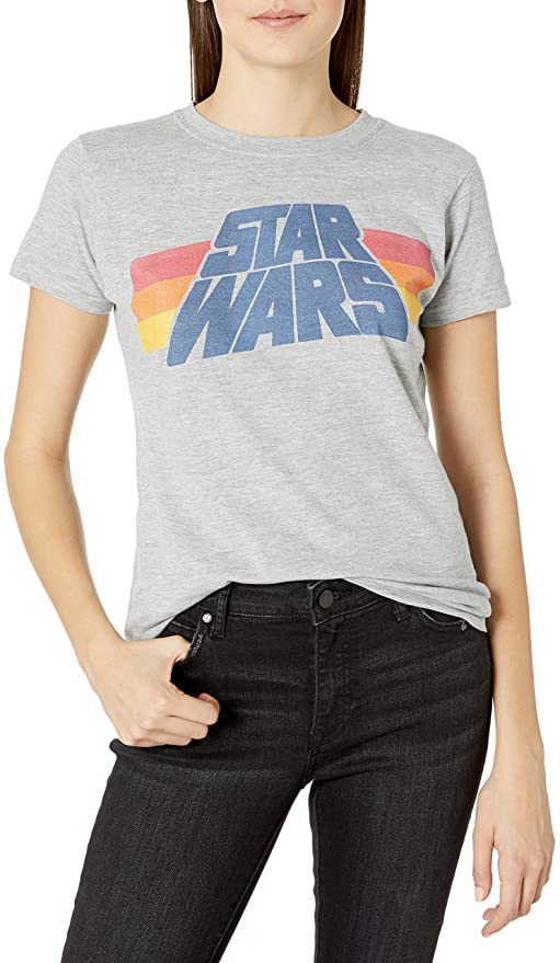 Star Wars Juniors Slant Logo Stripe Graphic T-Shirt