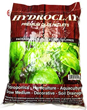 Hydroclay Premium Hydroponics Clay Pellets Substrate 10 litres