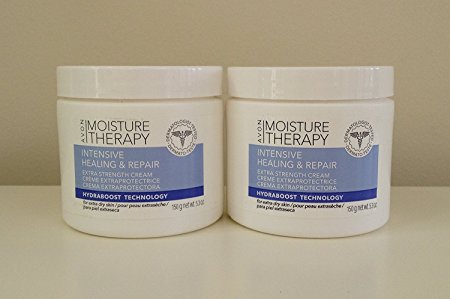 Avon Moisture Therapy Intensive and Repair Extra Strength Cream Lot 2 Jars 5.3 Oz.