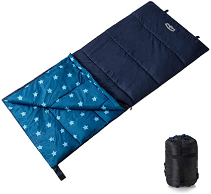 Pacific Pass Kids Sleeping Bag with Carry Bag Temperature 50 Degree