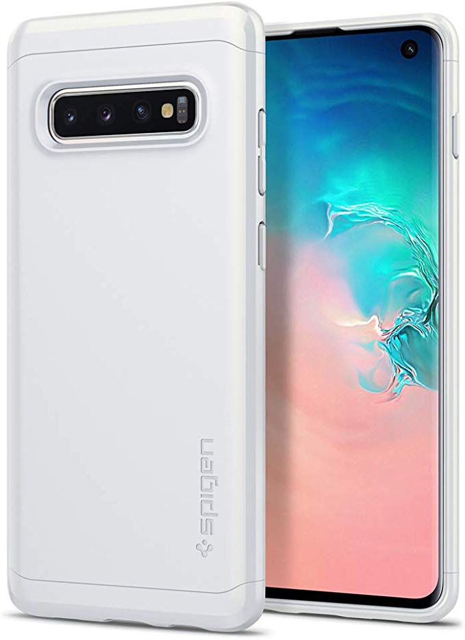 Spigen Thin Fit Classic Designed for Samsung Galaxy S10 Case (2019) - Prism White