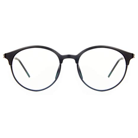 Cyxus Blue Light Blocking [Anti Eyestrain] Computer Glasses, Clear Lens Retro Eyewear, Unisex (Men/Women) (Matte Black #2)