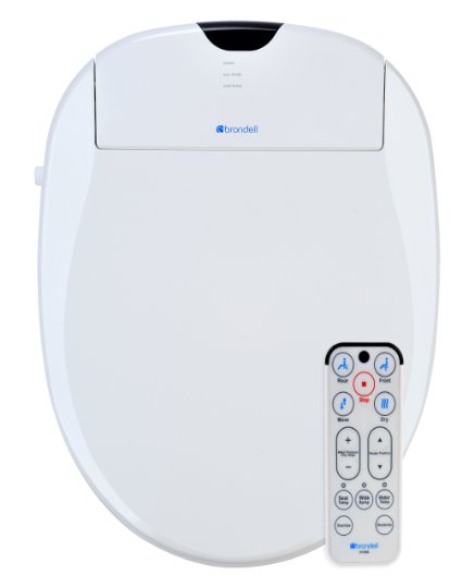 Brondell S1000-EW Swash 1000 Advanced Bidet Elongated Toilet Seat White