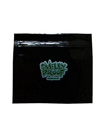 5x Black Smelly Proof Resealable Bags Choose from 6 Sizes (X SMALL 12CM X 11CM )