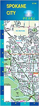 Spokane, WA Pearl City Map (Laminated)